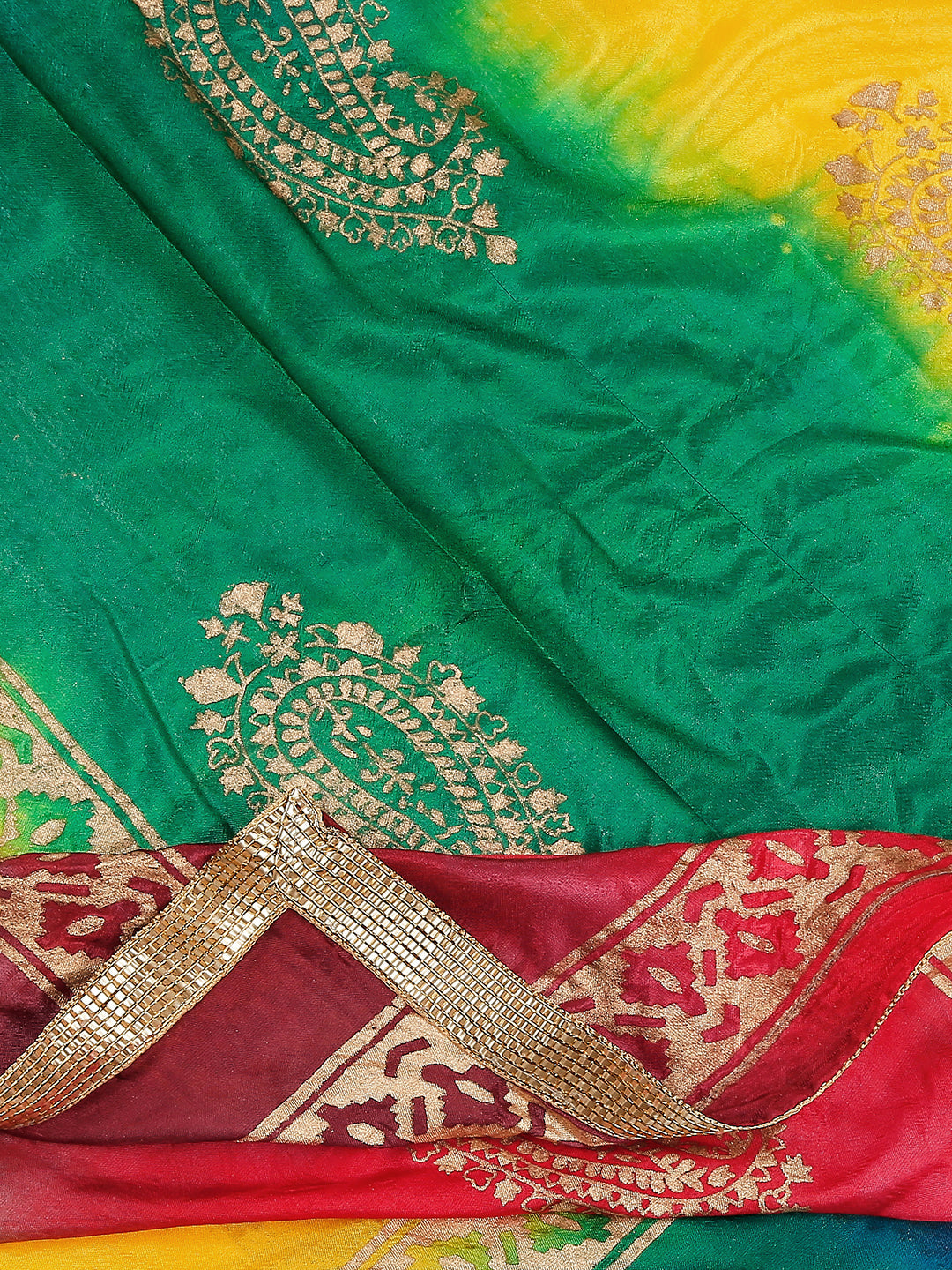Dupatta Bazaar Woman's Multicoloured Art Silk Dupatta. - Dupatta Bazaar