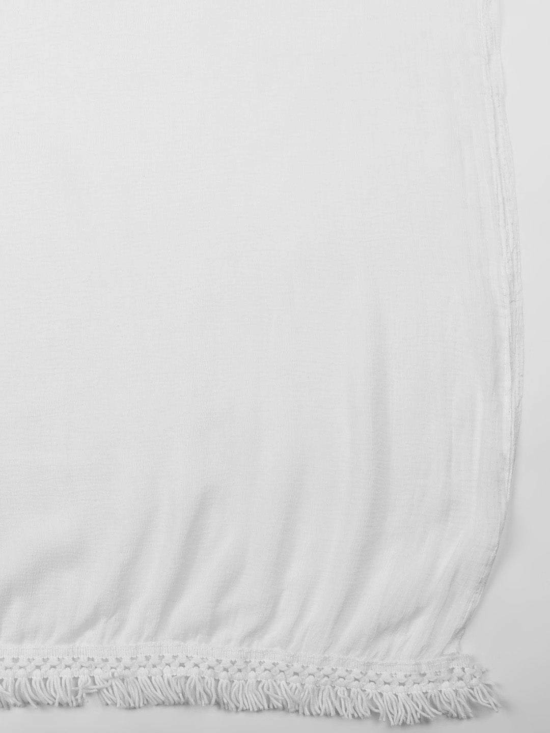 Dupatta Bazaar Woman's Off White Chiffon Dupatta . - Dupatta Bazaar