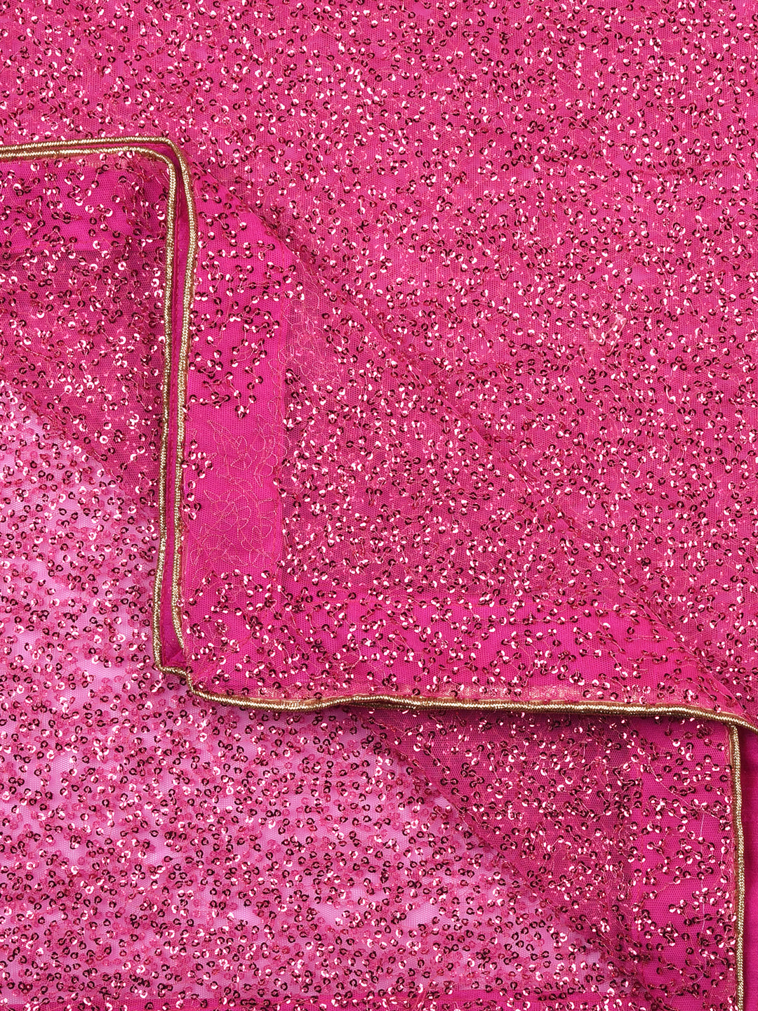 Dupatta Bazaar Woman's Pink Shimmer  Dupatta - Dupatta Bazaar