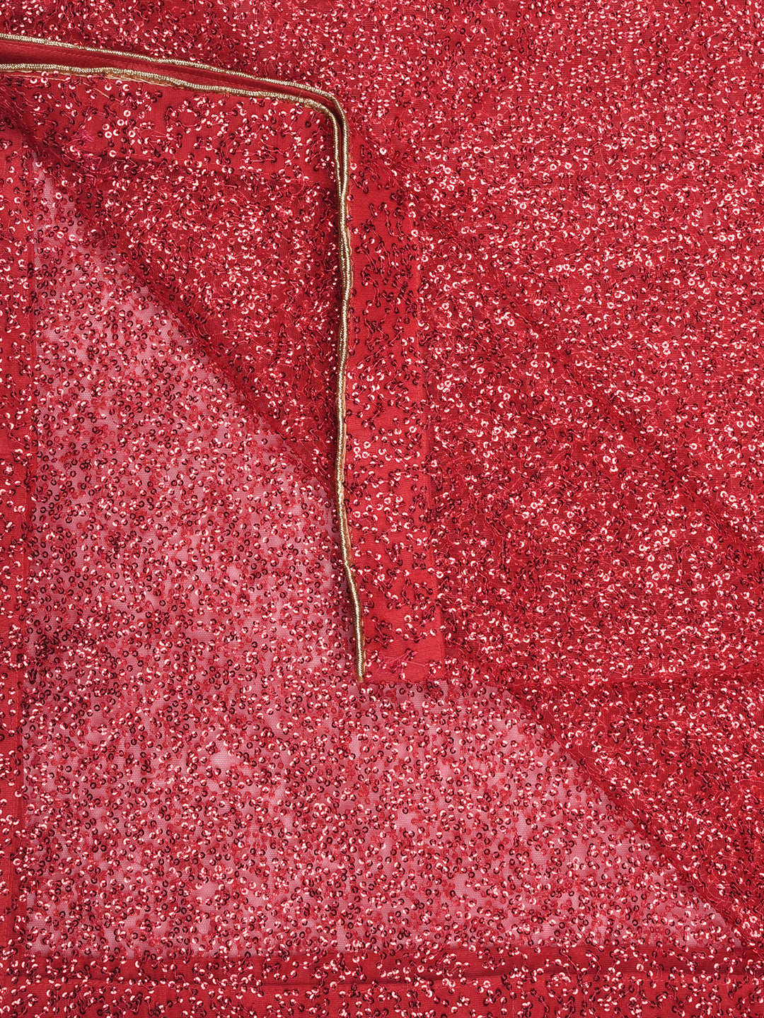 Dupatta Bazaar Woman's Red Shimmer  Dupatta - Dupatta Bazaar