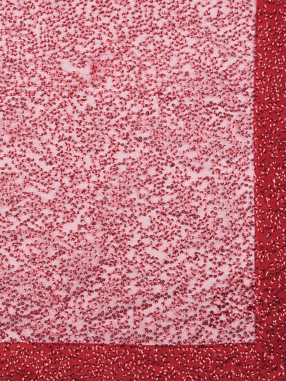 Dupatta Bazaar Woman's Red Shimmer  Dupatta - Dupatta Bazaar