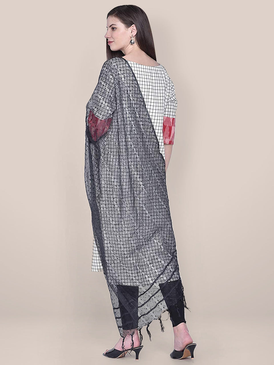 Black Organza Dupatta freeshipping - Dupatta Bazaar