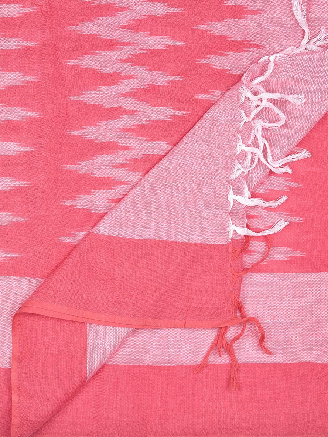 Red Cotton Ikat Dupatta freeshipping - Dupatta Bazaar