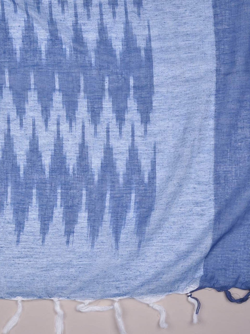 Blue Ikat Dupatta freeshipping - Dupatta Bazaar