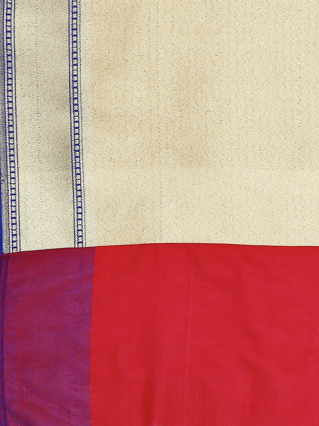 Dupatta Bazaar Woman's Red & Gold Woven Banarasi Silk  Dupatta - Dupatta Bazaar