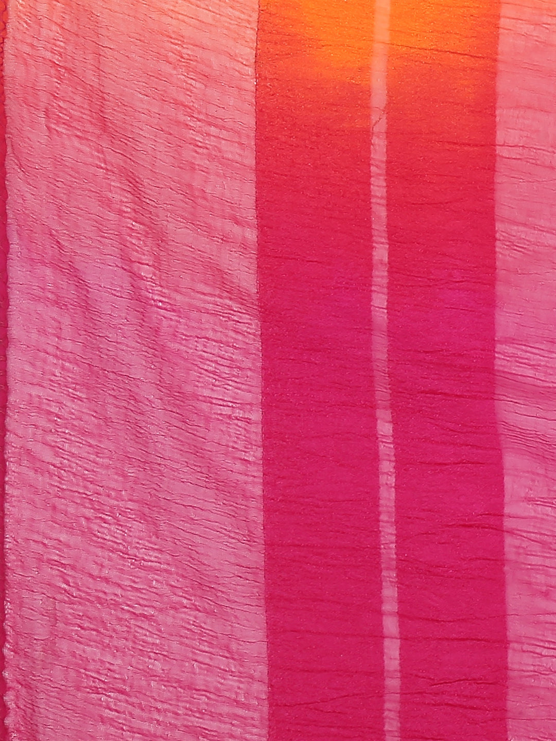 Dupatta Bazaar Woman's Rani Pink & Orange shaded chiffon dupatta - Dupatta Bazaar