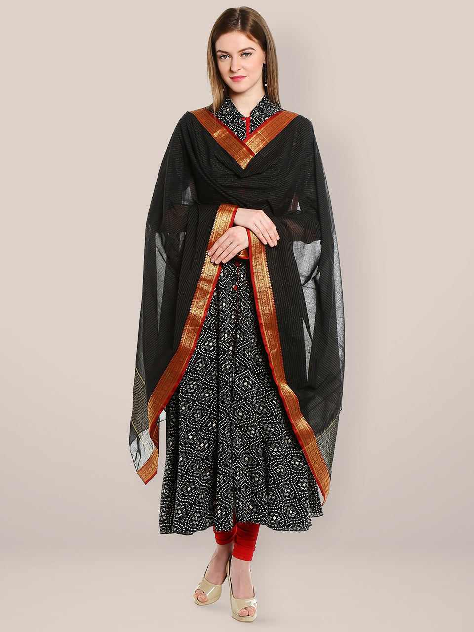 Cotton Handloom Dupatta freeshipping - Dupatta Bazaar