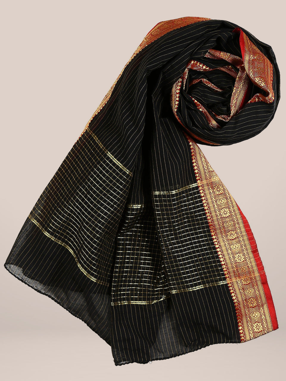 Cotton Handloom Dupatta freeshipping - Dupatta Bazaar
