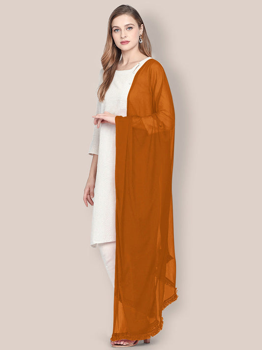 Brown Chiffon Dupatta Chiffon Dupatta. freeshipping - Dupatta Bazaar