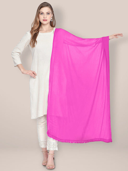 Magenta Pink Chiffon Dupatta freeshipping - Dupatta Bazaar