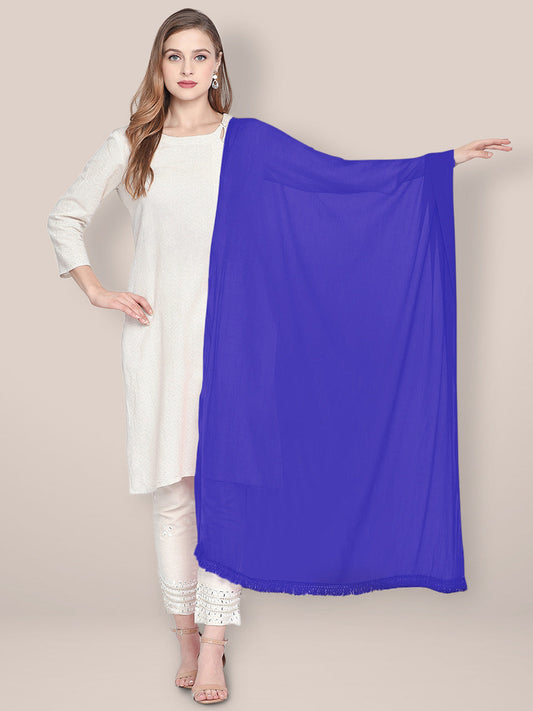 Royal Blue Chiffon Dupatta freeshipping - Dupatta Bazaar