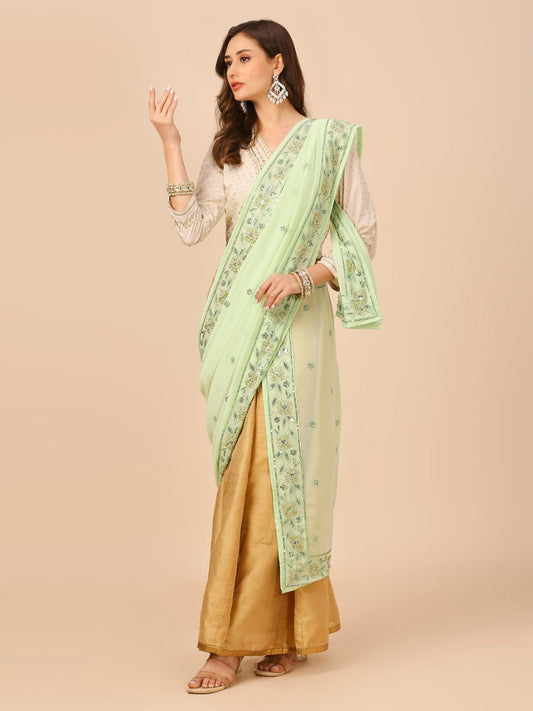 Sequinned & Embellished Salma Sitara Georgette Dupatta