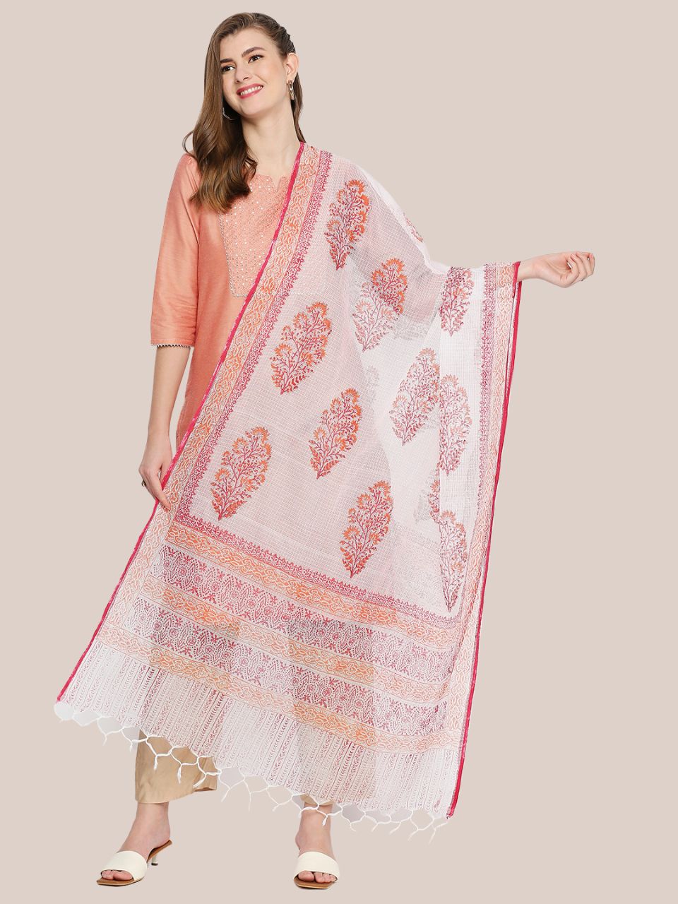 White Pink Orange