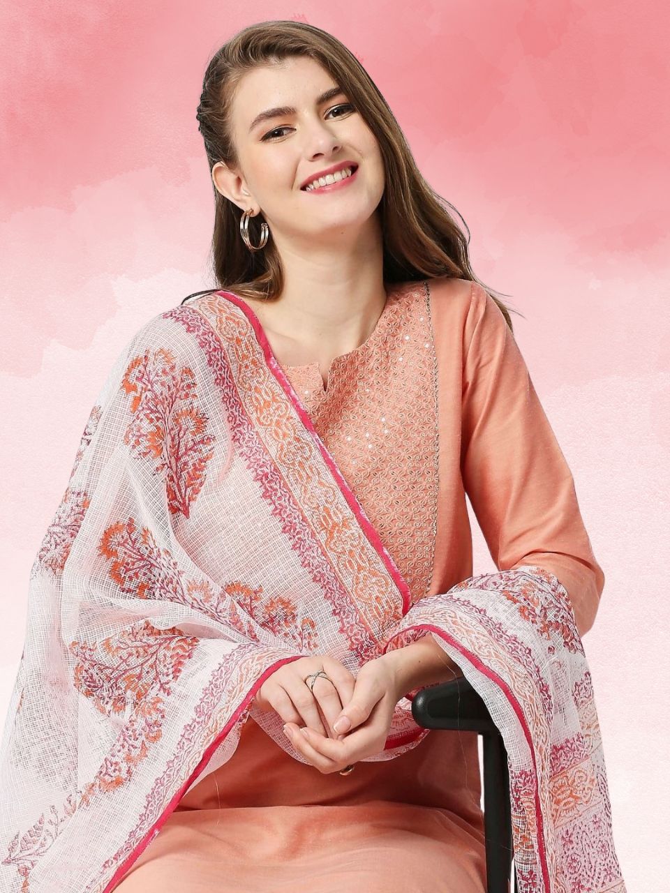 White Pink Orange