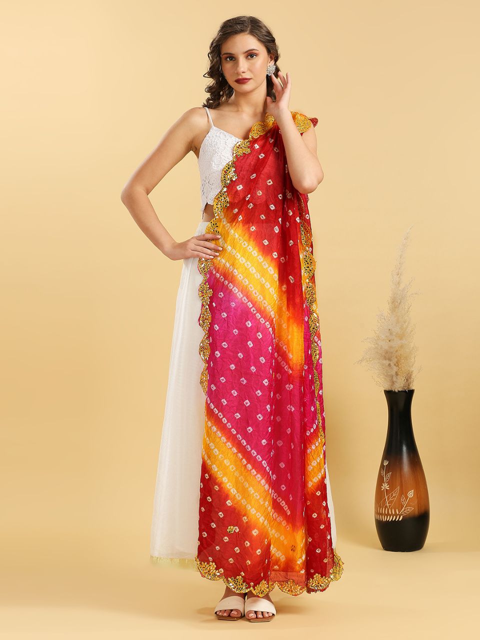 Yellow & Rani Pink
