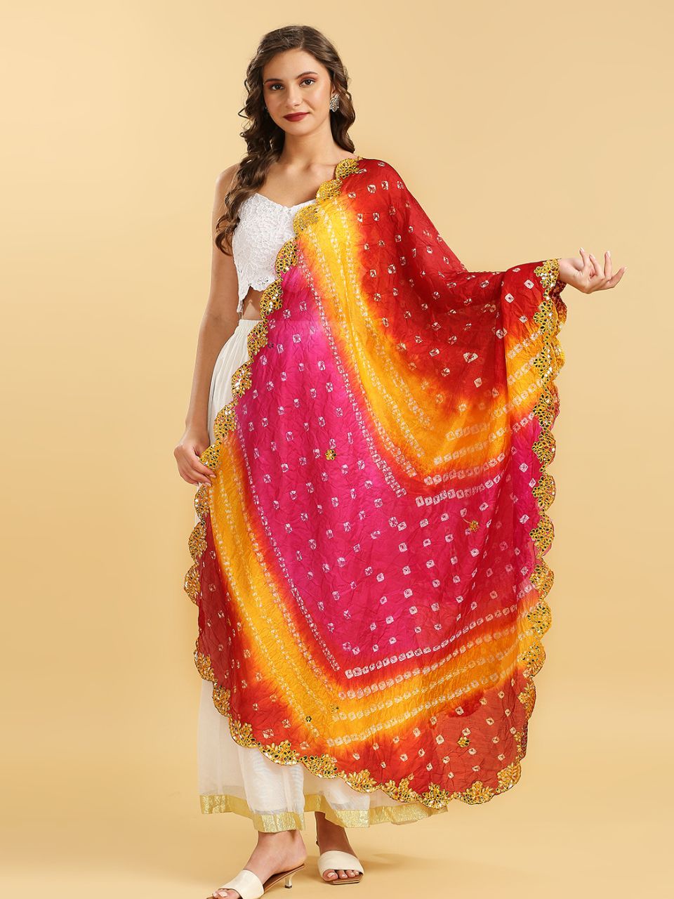Yellow & Rani Pink