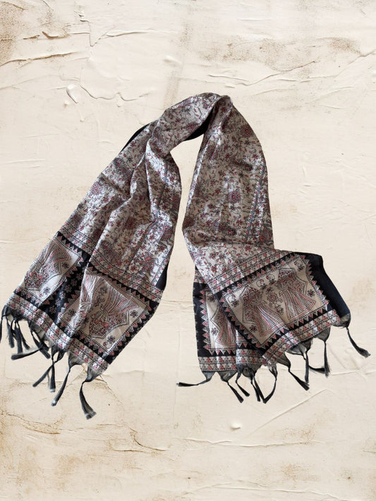 Ethnic Printed Art Silk Stole/SCARF